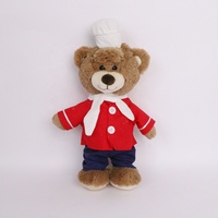 Tétine en peluche Chef Ours en peluche CE ASTM OEM ODM à bas quantité minimale de commande Logo personnalisé Poupées en peluche Animal en peluche peluches personnalisées Coton