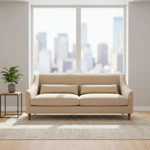 Sofá <span class=keywords><strong>Cama</strong></span> Futón Extensible de Tela Moderna Nisco para Apartamentos, Hoteles y Salas de Estar - Product Image 1