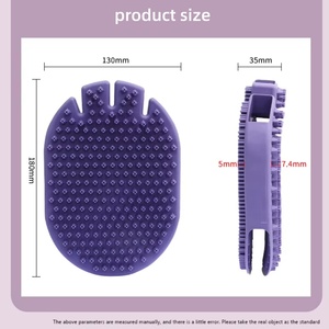 قفازات تنظيف وحمام للحيوانات الأليفة بالجملة، قفازات تمشيط مزدوجة الجوانب للكلاب، قفازات إزالة شعر الكلاب، فرشاة استحمام للكلاب والقطط - Product Image 5