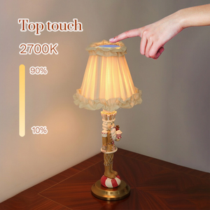 Độc Đáo Hiện Đại Nhựa LED <span class=keywords><strong>E14</strong></span> Bóng Đèn Nutcracker Bảng Đèn Không Dây Giáng Sinh Trang Trí Chụp Đèn 5000MAh Pin 2700K Ánh Sáng Ấm Áp - Product Image 2