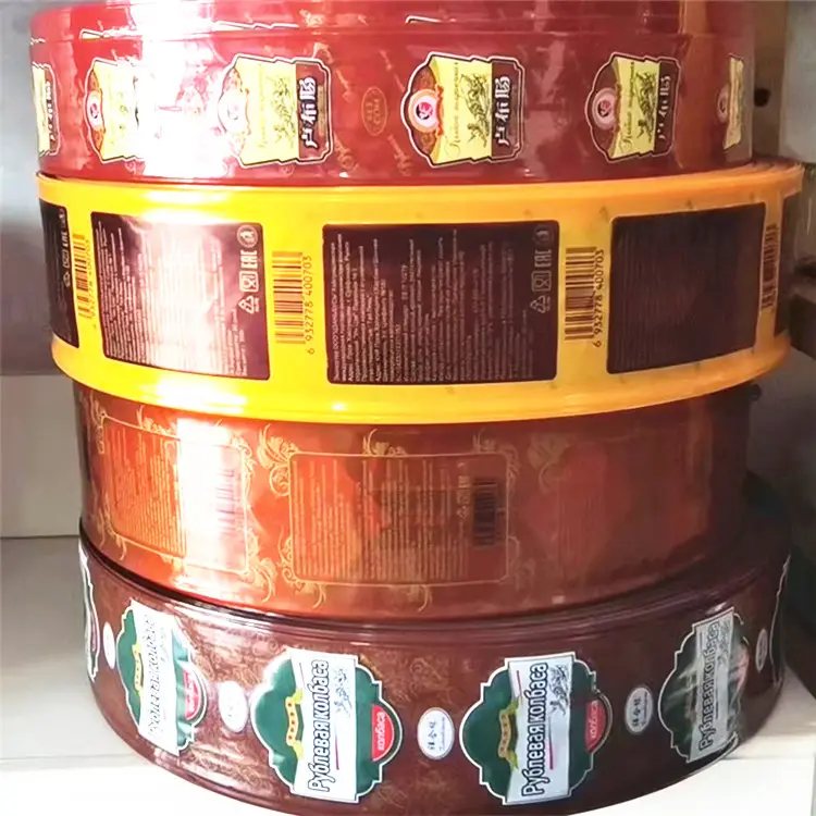 Carcasa de Plástico de Alta Barrera Halal para Empaquetar Salchichas, Pollo, Poliamida, Colores Personalizados