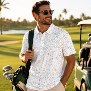 Camisa de Polo de Golf con Estampado Personalizado, Secado Rápido, para Hombres, Ideal para Viajes de Golf, Padrinos de Boda, Despedidas de Soltero y Fines de Semana - Product Image 1