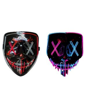 Máscara <span class=keywords><strong>de</strong></span> Halloween con Luces LED, Máscaras Divertidas <span class=keywords><strong>de</strong></span> la <span class=keywords><strong>Purga</strong></span>, Año Electoral, Gran Festival, <span class=keywords><strong>Disfraz</strong></span> <span class=keywords><strong>de</strong></span> Cosplay, Suministros para Fiestas - Product Image 2