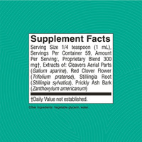 Vente en gros, personnalisation, sirop lymphatique naturel à base de plantes, 59 ml, trèfle rouge, racine de Stillingia, complément nutritionnel pour adultes