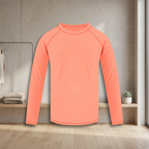 Nouveau T-shirt à manches longues pour enfants, sous-vêtement de printemps, coupe ajustée, finition enduite, style tendance, 100 % polyester - Product Image 3