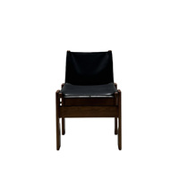 Chaise de salle à manger monacale simple et décontractée de style Mid-Century en bois massif, OEM, vente en gros, personnalisable pour petits espaces, salon de thé, bureau, maison