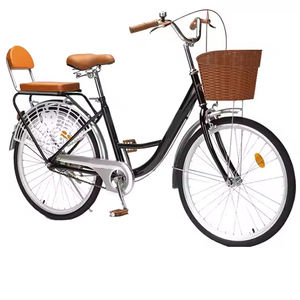 उच्च गुणवत्ता क्लासिक रेट्रो शैली 26 इंच शहर साइकिल महिलाओं ने कार्बन स्टील फ्रेम के साथ लाल निष्पक्ष महिला सड़क बाइक - Product Image 6