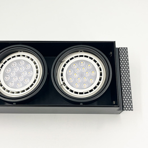 Plafonnier carré moderne 3500K 30lm COB Simple Double ou Triple <span class=keywords><strong>Rectangulaire</strong></span> LED Grille Encastrée Downlight <span class=keywords><strong>Spot</strong></span> 110V-220V - Product Image 5