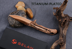 سكين جيب قابل للطي من SELAN بشفرة فولاذية 3Cr13 ومقبض ألومنيوم، سكين للتخييم والاستخدام اليومي OEM CT717 - Product Image 2