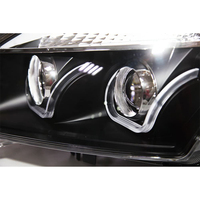 Feux avant LED U Angel Eye LED pour Nissan Qashqai 2008 à 2012 LD