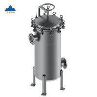 Filtre TS en acier inoxydable 304/316L de haute qualité, boîtier de filtre à sac réutilisable, conception à sac filtrant à insertion latérale et sortie par le bas, électrolytique