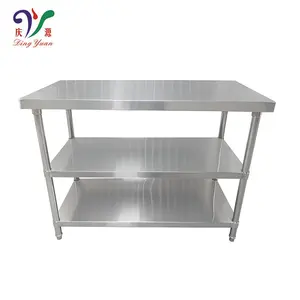 Высокое качество оптовая продажа коммерческое общественный питание разобранный набор кухонный Рабочий стол из нержавеющей стали
