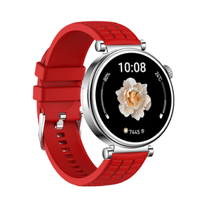 Montre connectée Z01 Mini avec écran AMOLED rond de 1,27 pouce, bracelet en silicone, étanche IP67, pour femmes, suivi de la santé, fitness, avec calendrier - Product Image 4