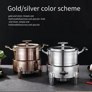 High-end Double Fire Boiler Heating And Insulation 304 Stainless Steel Thickened Stock Pot Stew Pot