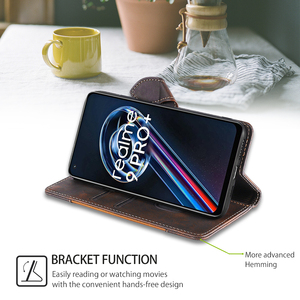 Funda de teléfono de cuero para <span class=keywords><strong>Realme</strong></span> 10 Pro Plus 8i 9 8 7 6 Pro 4G 5G, billetera magnética, carcasa trasera para <span class=keywords><strong>Realme</strong></span> <span class=keywords><strong>9i</strong></span> - Product Image 4