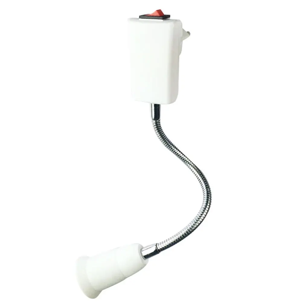 3 Pin Lamp Houder, Ce Vermeld E27 Flexibele Zwanenhals Lamp Houder 3 Pin Universele Adapter Plug Met Schakelaar