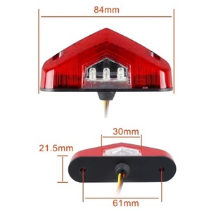 Extension de garde-boue de moto, feu arrière, lumière de garde-boue arrière, 9 LED E8 12V IP65 étanche pour KTM <span class=keywords><strong>Yamaha</strong></span> Suzuki Kawasaki - Product Image 5