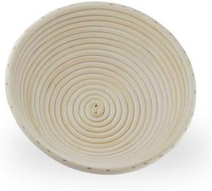Cesta de fermentación de <span class=keywords><strong>pan</strong></span> redonda de ratán de 9 pulgadas hecha a mano, tazón natural <span class=keywords><strong>para</strong></span> fermentación de masa de <span class=keywords><strong>pan</strong></span> de <span class=keywords><strong>levadura</strong></span> <span class=keywords><strong>para</strong></span> panadería artesanal - Product Image 1