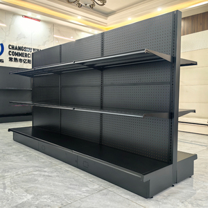 رفوف سوبر ماركت فولاذية حديثة على طراز لوزيير، رفوف جوندولا مزدوجة الجوانب شديدة التحمل للسوق الأمريكي للبيع - Product Image 3