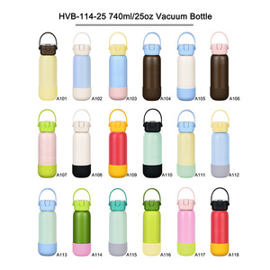 Bouteille d'eau de luxe 2026 en acier inoxydable de 25 oz, vente en gros, logo personnalisé, gourde isotherme sous vide, bouteille de sport avec poignée - Product Image 2