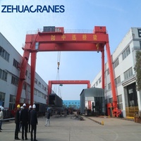 Grue à portique à double poutre de fabrication chinoise, grue montée sur rail pour charges lourdes, pour chantier de construction, certifiée CE ISO