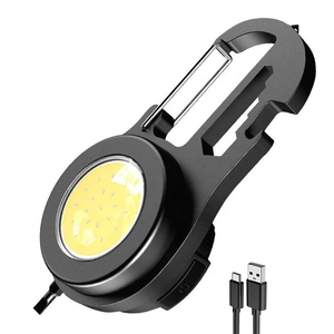 USB Sạc Led Mini COB đèn pin với 1000 cao lumens ABS cơ thể AA pin gấp khung giá cho câu cá đi bộ cắm trại - Product Image 1
