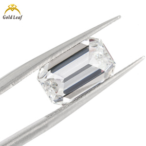 Gouden bladgroothandel smaragd geslepen 3.02CT laboratorium gekweekte diamant D VVS VS IGI certificaat voor juwelierswerk - Product Image 2