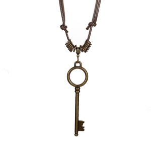 Collier unisexe créatif avec pendentif abaque chinois et ciseaux, en cordon de chanvre ciré, bijou cadeau pour hommes et femmes - Product Image 6