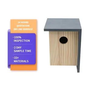 Wholesale Hot selling Natural Wooden Bird's Nest Solid Wood Bird's Nest Pet Home Can DTY Bird's Nest wildlife Wooden duck house