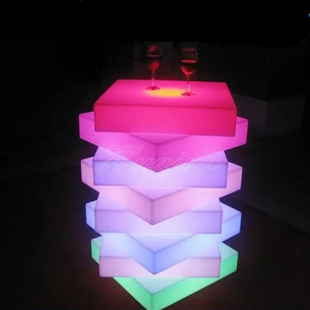 led bar furniture led glow light up bar table