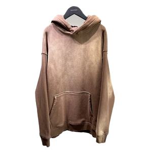 Felpa Vintage di alta qualità con cappuccio da uomo pesante pesante oversize felpe con cappuccio in cotone bianco con cappuccio retrò - Product Image 2