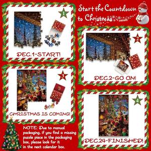 <span class=keywords><strong>Rompecabezas</strong></span> Rectangular de Papel RZP 2024 con Diseño de Cabaña y Chalet para Bebés, Material de Papel, <50 Piezas, 0-24 Meses - Product Image 2