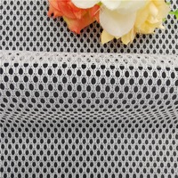 Tissu en maille de nylon blanc 50 g/m² respirant, léger (2 mm), 100 % nylon, pour robes de soirée et robes à paillettes, tissu tulle, tissu dentelle
