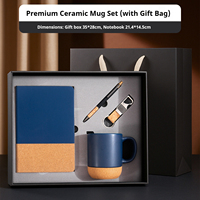 Ensemble de carnets de luxe modernes pour fournitures de bureau, coffret cadeau de carnets à couverture rigide pour souvenirs d'affaires