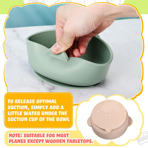 신형 유아용 스테인리스 스틸 흡착식 식기 세트: 아기 식탁용 내구성 뛰어난 어린이 식사 용품 - Product Image 3