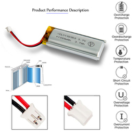 Baterai Lithium Polymer Isi Ulang Chaoliyang CLY102050 150mAh 3.7V Bersertifikasi CE Daya Tahan 500 Siklus