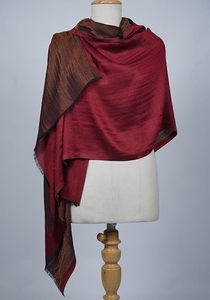 Elegant Reversible Zari Stole for Women Soft Dual Tone Designer <b>Shawl</b> <b>Wrap</b> Lightweight Luxury Fashion Accessory for Daily - Product Image 2