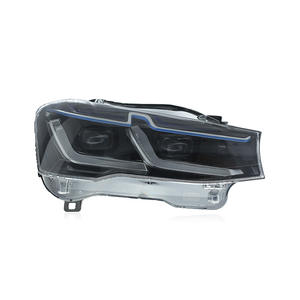 Pour <span class=keywords><strong>BMW</strong></span> X3 F25 / <span class=keywords><strong>X4</strong></span> F26 2010-2017, ensemble de phares LED bleus avec feux de jour, mise à niveau des phares avant - Product Image 1