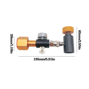 อะแดปเตอร์ทรงกระบอกทองเหลือง ZimaKyfa Fizzi สำหรับเครื่องมือลม 2000PSI ใช้กับแก๊ส CO2 สำหรับทำน้ำโซดาแบบกำหนดเอง ใช้ในครัวเรือน รับประกัน 1 ปี - Product Image 1