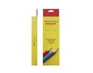 Boîte d'emballage en carton kraft vide pour crayons de couleur, personnalisée avec logo, pour papeterie artistique, vente en gros - Product Image 1