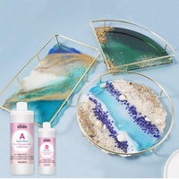 Kit époxy résine époxy Uv 3:1 durcisseur de résine coulée à durcissement rapide pour les tables de rivière et l'artisanat de bricolage pour les bijoux
