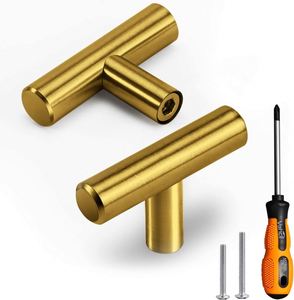 WEKIS Modern Minimalist Stainless Steel T-<b>Bar</b> Furniture <b>Pulls</b> <b>for</b> Dresser Cabinet Drawer Handles-Living Room <b>Home</b> <b>Bar</b> Hotel - Product Image 2