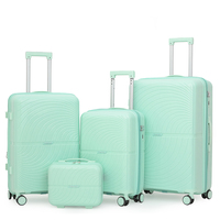 Lot de 4 Valises OMASKA en PP pour Femme, Trolley 14, 20, 24, 28 Pouces – Vente en Gros