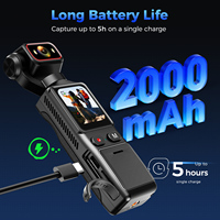 Cámara de Acción de Bolsillo L19 4K, Portátil, Antivibración, Pantalla Táctil, Grabadora WiFi, Batería Grande de 2000 mAh, Cámara para TikTok y Vlogging