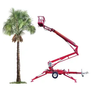 Hiệu suất cao towable người đàn ông nâng điện Boom Lift cho cây cọ cắt tỉa