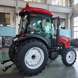 Tractor chino asequible de 4 ruedas motrices y 100 CV disponible con toldo o cabina de lujo, apto para uso agrícola. - Product Image 3