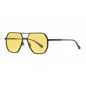 Lunettes de soleil tendance TikTok en aluminium et magnésium pour hommes, protection UV400, verres jaunes vision nocturne, conduite en extérieur, photochromiques Type 3 - Product Image 1