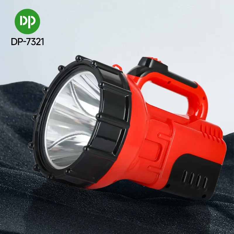 Lámpara de búsqueda superbrillante para exteriores, reflector LED portátil recargable de larga duración, linterna