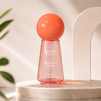 Flacon pulvérisateur à fine brume Muze Wholesale 50 ml pour le visage, le corps et les cheveux, flacon cosmétique en plastique personnalisé pour lotion, emballage pour soins de la peau