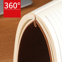 Cuaderno de cubierta de cuero PU diario A4 páginas interiores forradas gruesas de tapa blanda con logotipo en relieve personalizado gran oferta